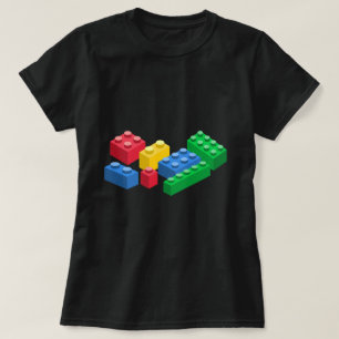 byggnad i Leksak tegelstenar färgade barn T Shirt