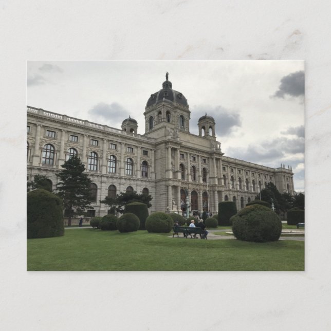 Byggnad i museikvarteren i Wien Vykort (Framsida)
