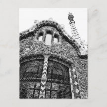 Byggnad i parken Güell i Barcelona