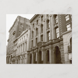 Byggnad i Sepia Tones Postcard Vykort