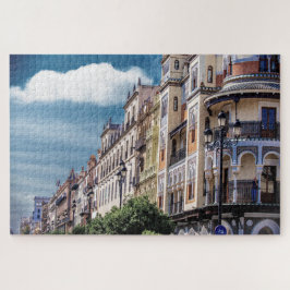 Byggnad i Sevilla, Spanien Pussel