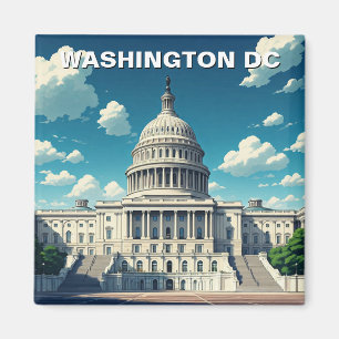 Byggnad i Washington DC US Huvudstad Magnet