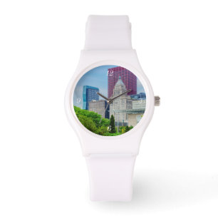 Byggnad in Chicago Armbandsur