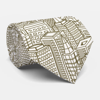 Byggnad Linjer Architect Unique Manar Neckties