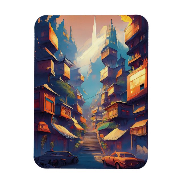 Byggnad Magnet (Vertikal)