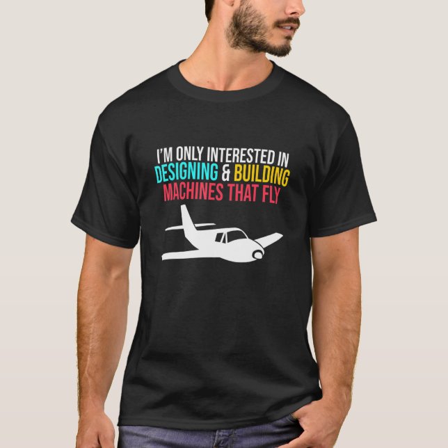 Byggnad Maskiner Aerospace Ingenjör Engineering G T Shirt (Framsida)