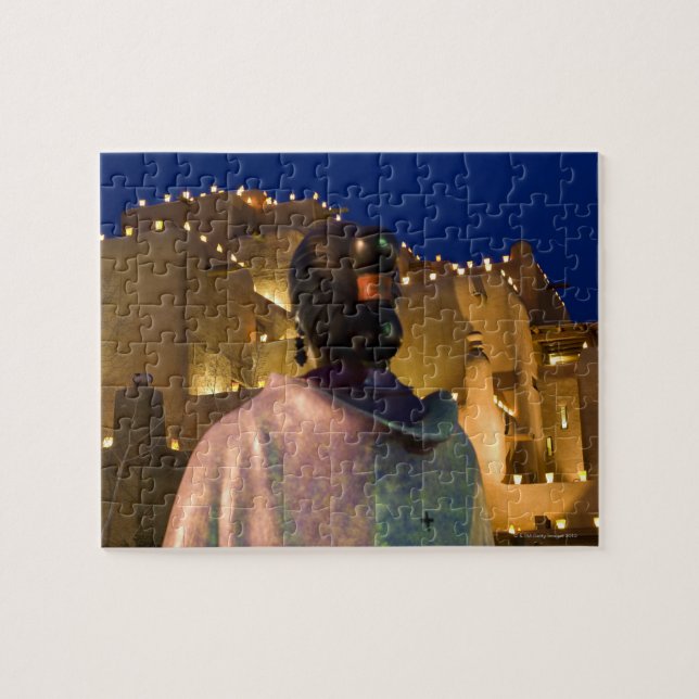 Byggnad med lyktor, med indisk belysning pussel (Horisontell)