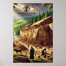 Byggnad Noahs Pappra Ark Poster