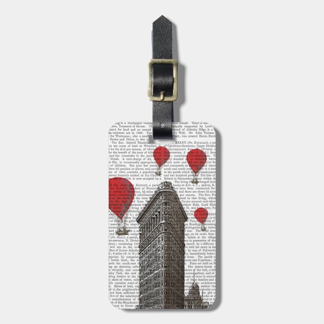 Byggnad och Luftballonger av plattan Järn Bagagebricka (Vertikal Framsida)