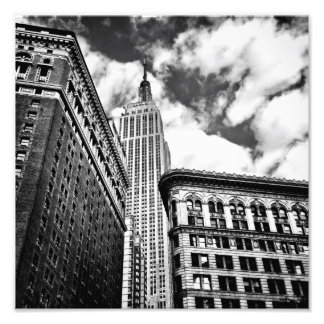 Byggnad och Skyscraper empire state Fototryck