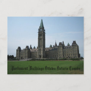 Byggnad Ottawa Ontario Kanada Vykort