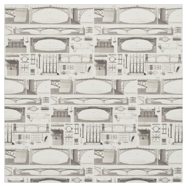 Byggnad överbryggar tyg (Provkarta)