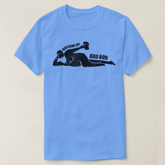 Byggnad Pappa Bod Beer Drinker Fars dag Funny D T Shirt (Design framsida)