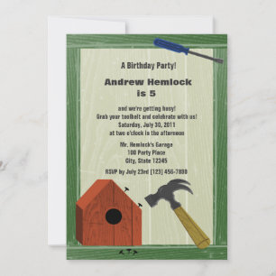 Byggnad Party Inbjudningar