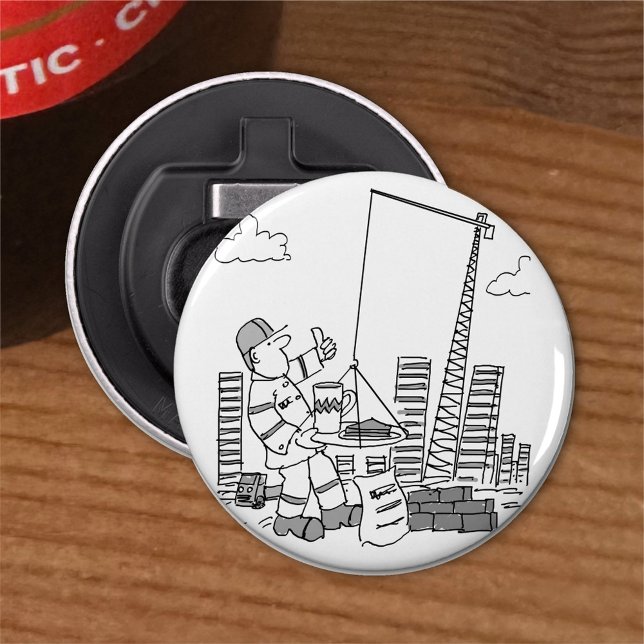 Byggnad Site Overhead Crane Operator Flasköppnare (Skapare uppladdad)