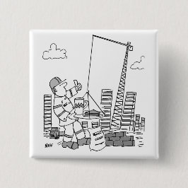 Byggnad Site Overhead Crane Operator Knapp