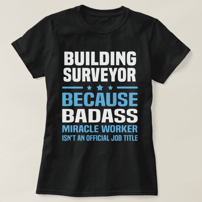 Byggnad Surveyor T Shirt (Design framsida)