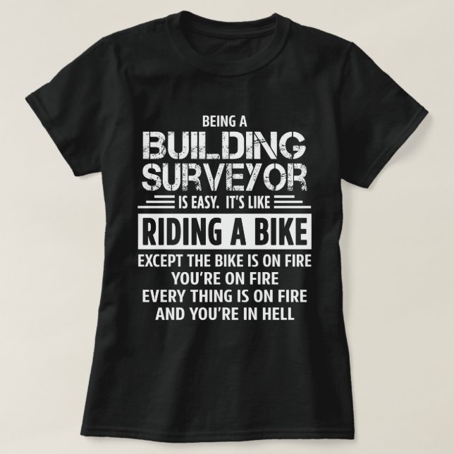 Byggnad Surveyor T Shirt (Design framsida)