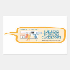 Byggnad Thinking Classroom Sticker Rektangulärt Klistermärke