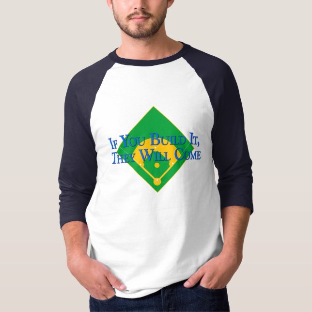 Byggnadbaseball T Shirt (Framsida)