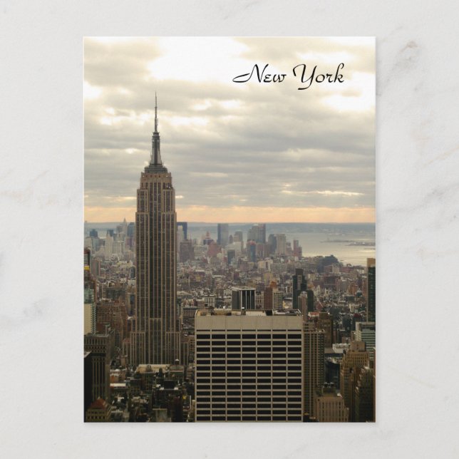 Byggnaden Empire state (Färg) Vykort (Framsida)