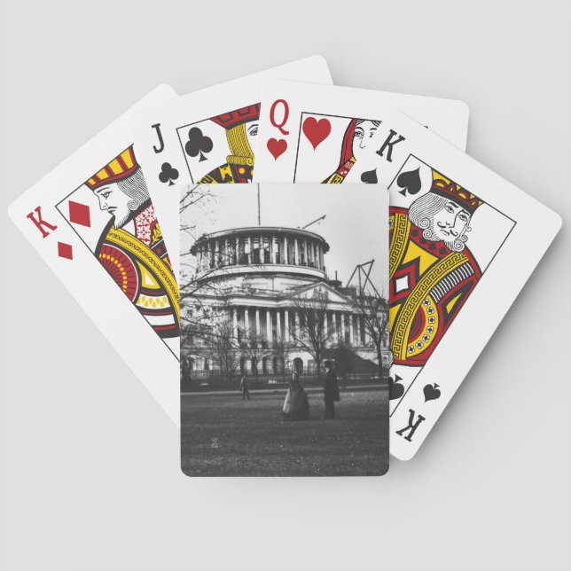 Byggnaden Huvudstad i Washington D.C. Spelkort (Baksidan)