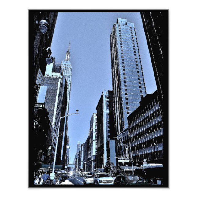 BYGGNADEN i EMPIRE STATE Fototryck (Framsidan)