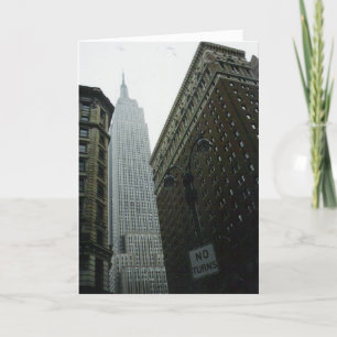 "Byggnaden i Empire state" gratulationskort Kort