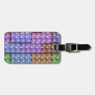 Byggnadens tegelstenar - Pastel Bagagebricka