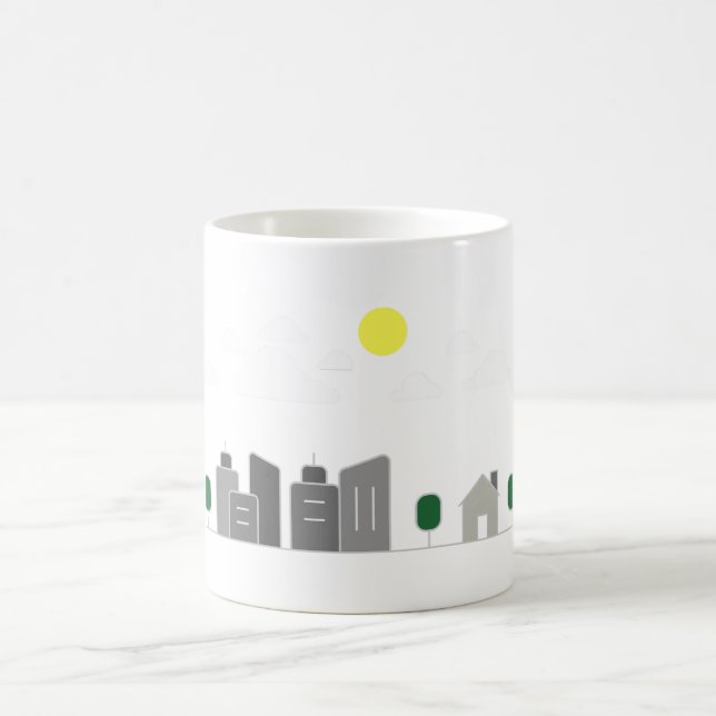 byggnader arkitektur stad kaffemugg (Center)