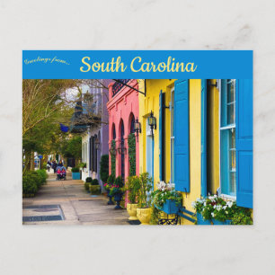 Byggnader i Charleston South Carolina Vykort