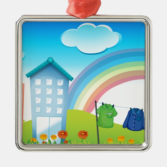 Byggnader Julgransprydnad Metall (Framsidan)