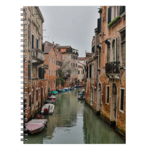Byggnader längs kanaler i Venedig Anteckningsbok