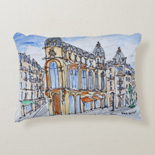 Byggnader på Rue Reaumur, Paris, Frankrike Prydnadskudde