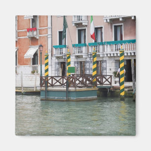 Byggnader på stranden i Venedig, italien Magnet