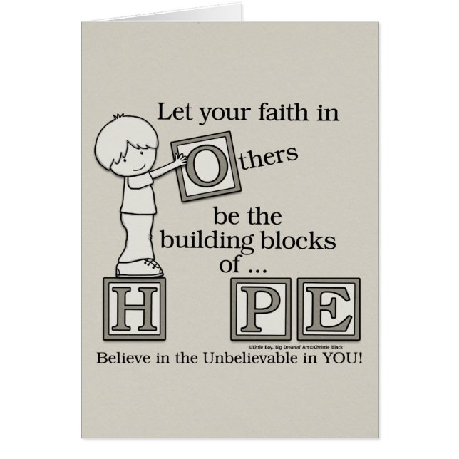 Byggnadkvarter av HOPP Hälsningskort (Framsidan)