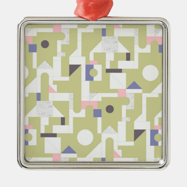 Byggnadkvarter Julgransprydnad Metall (Framsidan)