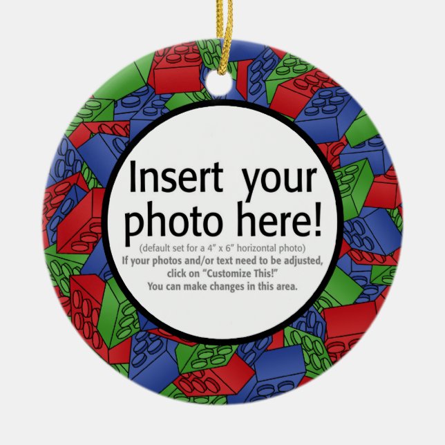 Byggnadkvarterillustration Julgransprydnad Keramik (Framsidan)