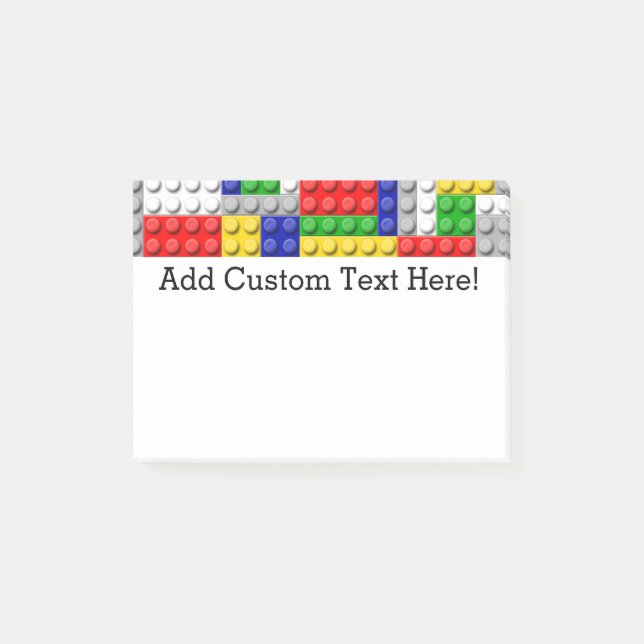Byggnadkvarterpojke födelsedagsfest post-it block (Framsida)