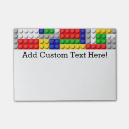 Byggnadkvarterpojke födelsedagsfest post-it block