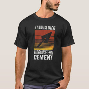 Byggnadsarbetare för en betongslutare t shirt