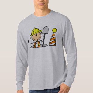 Byggnadsarbetare i ManholeT-tröja T Shirt