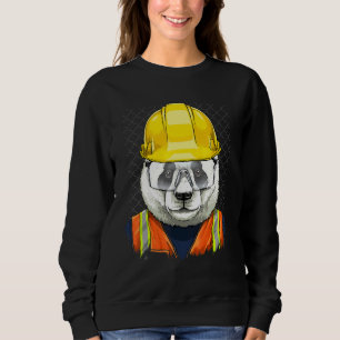 Byggnadsarbetare jättepanda björn arbetare Panda T Shirt