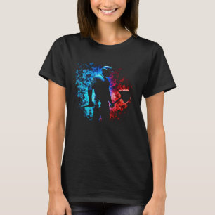 Byggnadsarbetare lågor spade Civil anläggningstekn T Shirt