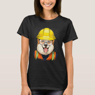 Byggnadsarbetare Pembroke Welsh Corgi Arbetare D T Shirt