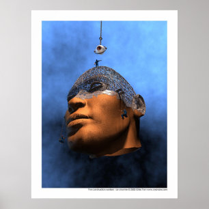 Byggnadsarbetarearna - mer chantier Le Poster