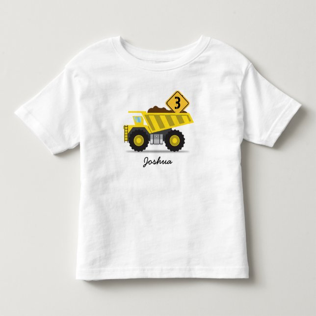 Byggnadsbarn, Lastbil Boy, alla åldrar T Shirt (Framsida)