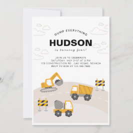 Byggnadsföretaget Théed Födelsedagsfest inbjudan