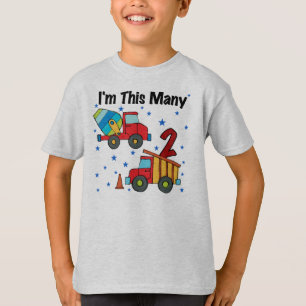 Byggnadsgåvor, andra födelsedag, Fordon Tee Shirt