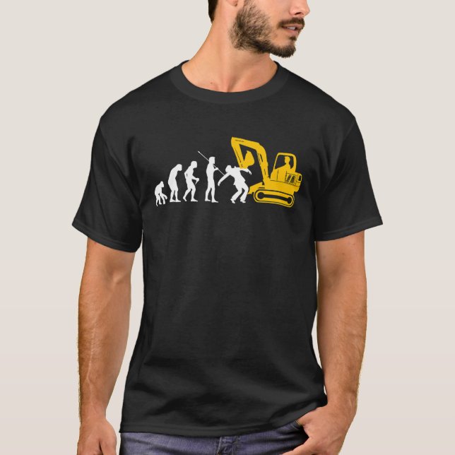 Byggnadsverk för Excavator Driver Excavator Guide T Shirt (Framsida)